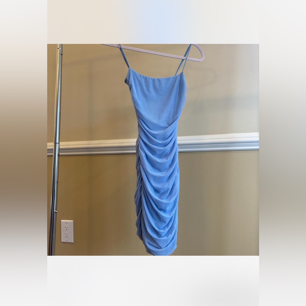 Lucy in the sky runched mini dress